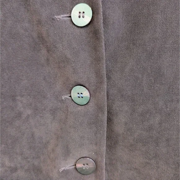 Worthington Burgundy‎ Velvet Velour Button Blazer Jacket Women Size 8P - Picture 3 of 11